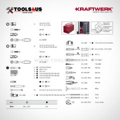 3036 Caja herramientas completa 106 hogar trabajo mantenimiento profesional 02