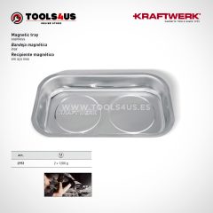 Bandeja magnetica rectangular imantada para taller, fabricada en acero inoxidable tools4us herramientas profesionales 2