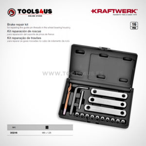 30216 KRAFTWERK herramientas taller barcelona Kit reparacion de roscas para soporte de pinza de frenos _02