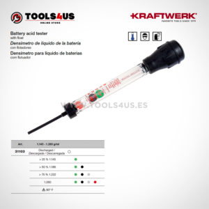 31103 KRAFTWERK herramientas taller barcelona espana Densimetro liquido bateria flotadores 01