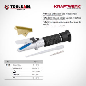 31125 KRAFTWERK herramientas taller barcelona espana Refractometro para antigel acido bateria 01
