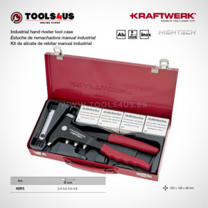 4261 KRAFTWERK herramientas taller barcelona espana Estuche remachadora manual industrial 01