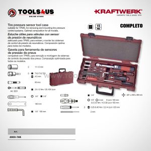 4900 74K KRAFTWERK herramientas taller barcelona espana Estuche utiles para valvulas con sensor presion de neumaticos TPMS_02