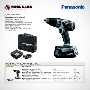 EY7441LF2S PANASONIC TALADRO ATORNILLADOR DE BATERIA 02