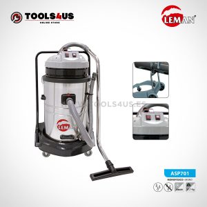 Aspirador Industrial INOX 70L 2000W Leman ASP701 02