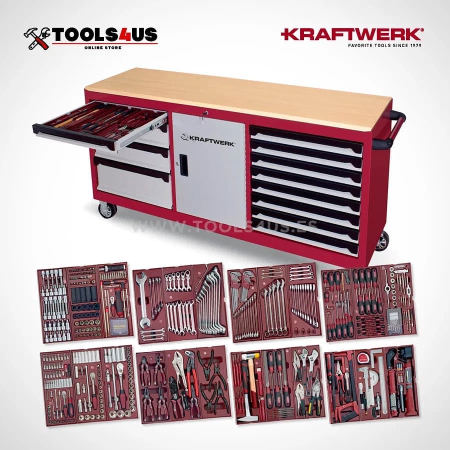 Alucina con esta super oferta en el carro de taller mas equipado del mercado! Ahorra mas de 1200€ con este taller mobil ideal para todo tipo de trabajos. #kraftwerktools #herramientasprofesionales #ofertaherramientas #carrodeherramientas #carrotaller #taller #reparacin #bikelife #dowhill #tallercoches #tallermotos #herramienta #herramientas #bestof #kraftwerk #tools #oferta #2021