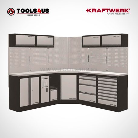 3964oix 5 elementos mueble esquinero de taller banco trabajo garage negocio bicicleteria taller bici kraftwerk herramientas españa barcelona 01
